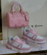 Fashion Shoes with Bag Set #LOV