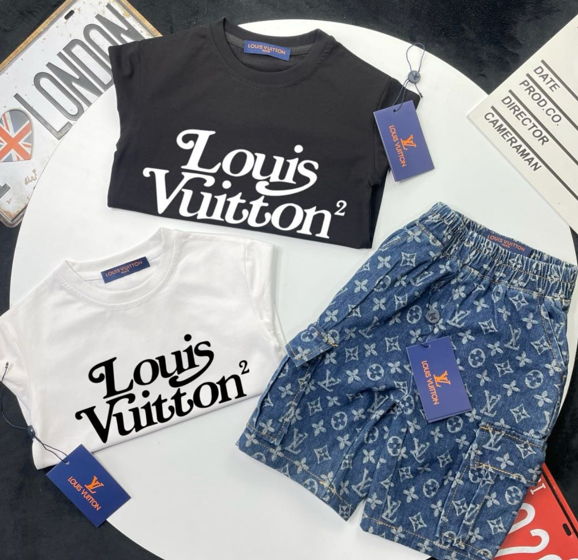 Fashion Kids Shirt with Jeans Set with Tags #LOV