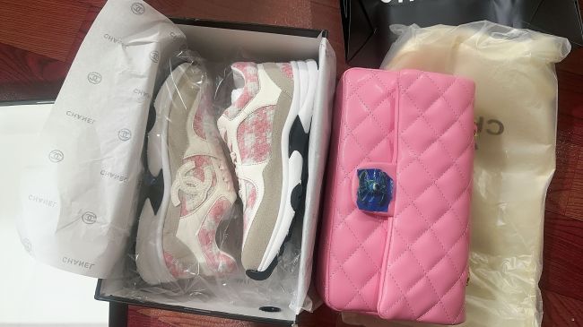 Fashion Shoes with Bag Set #CHN