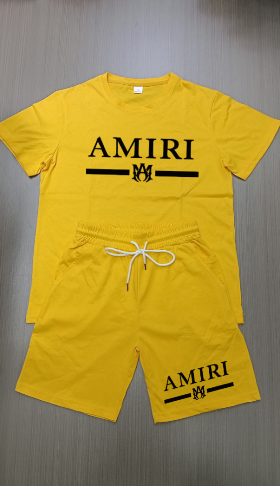 Fashion Summer Amiri 2 pcs Shorts Set with Tags