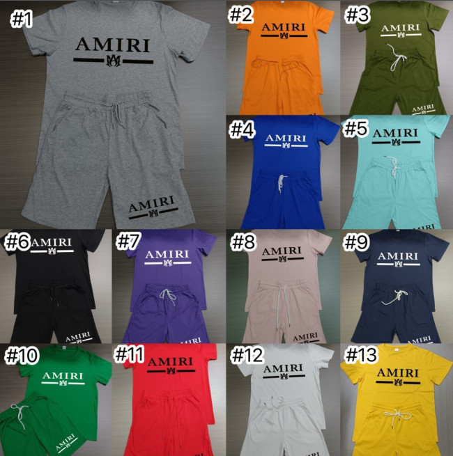 Fashion Summer Amiri 2 pcs Shorts Set with Tags