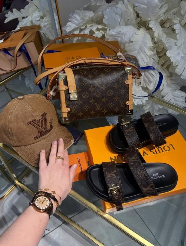 Fashion Sandals with Bag Set #LOV