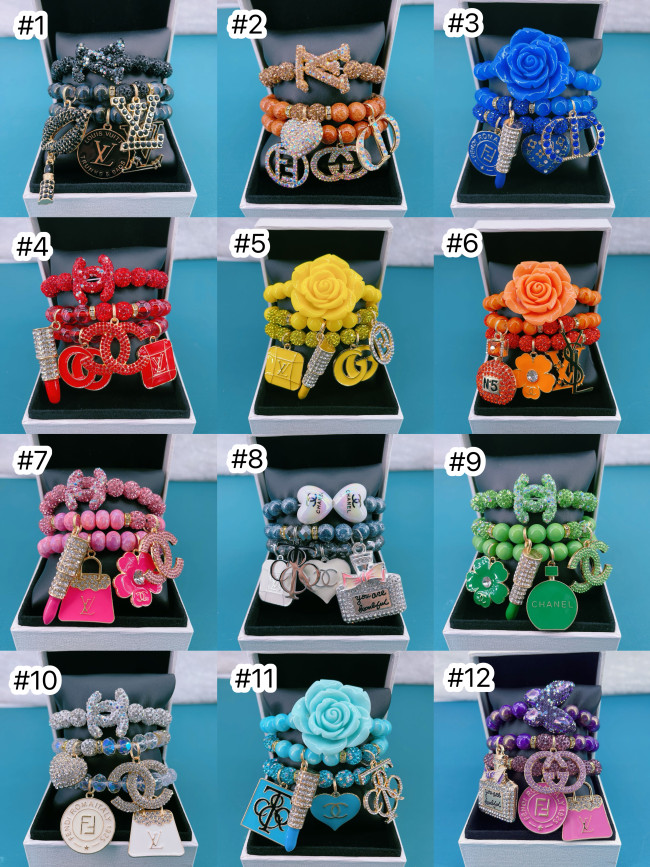 Women Fashion Bracelets 3 PCS Set No Box #GUI #CHN