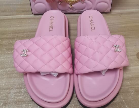 Women Fashion Slides with Box #CHN