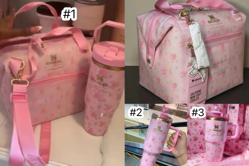 Fashion Cherry Stanley Cup with Bag Set #NOO