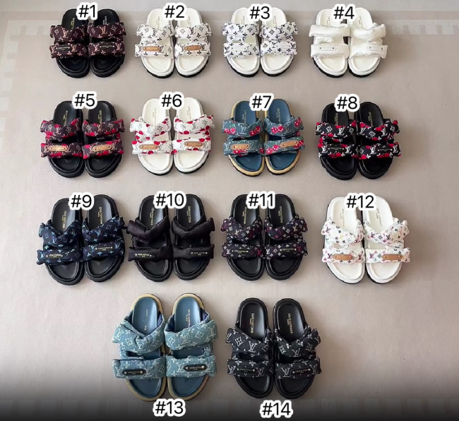 Women Fashion Slides with Box #LOV