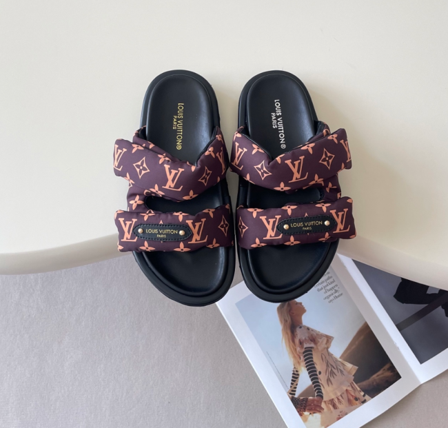 Women Fashion Slides with Box #LOV