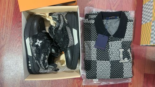 Fashion Shirt Shorts Set with Shoes #LOV