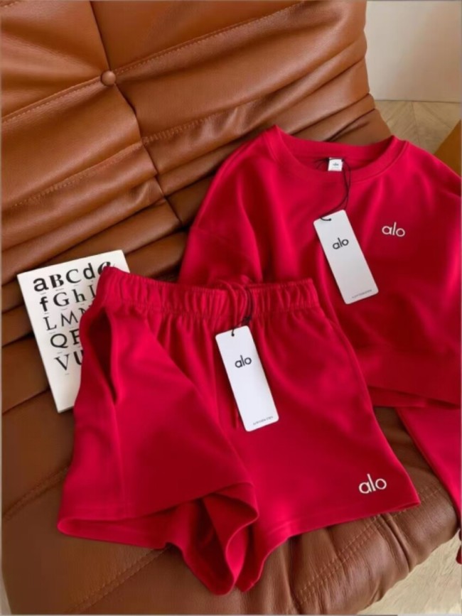  Fashion Alo Sweatshirt with Shorts Set with Tags 