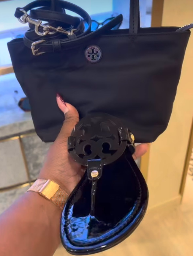 Fashion TB Slides with Bag Set