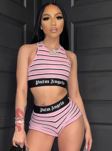 Women Fashion Palm Angels 2 pcs Set Polyester Material #NOO