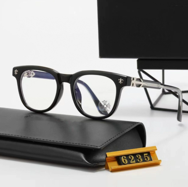 Fashion Chrome Heart Shades with Box #NOO