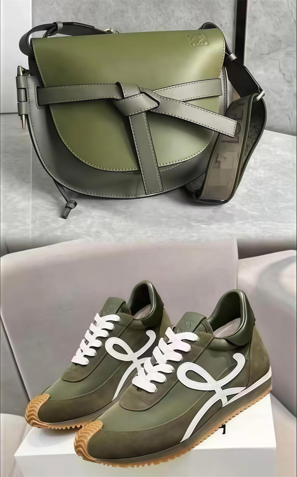 Fashion Loewe Shoes with Bag Set #NOO