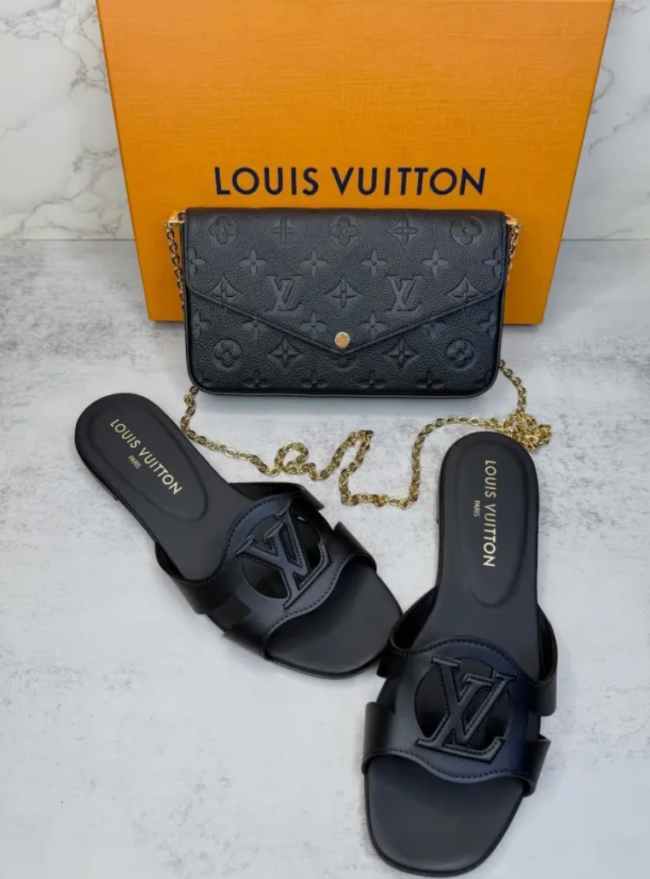 Fashion Slides with Bag Set NO Box Free Shipping #GUI  #LOV