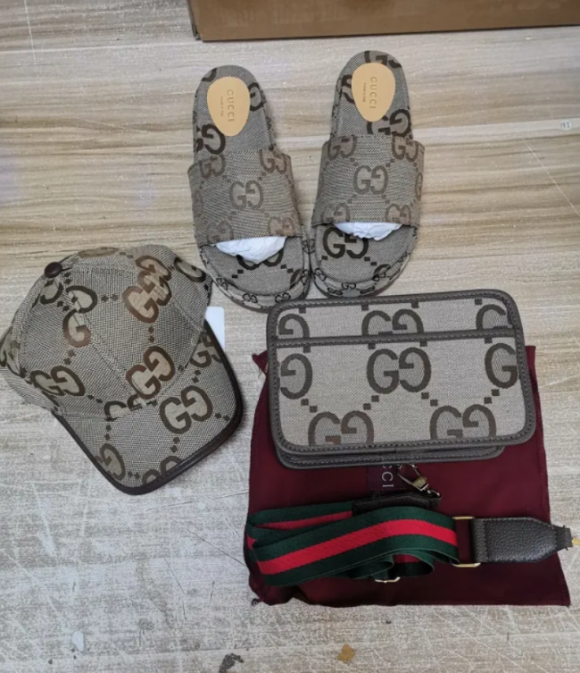 Fashion Slides with Bag Set NO Box Free Shipping #GUI  #LOV