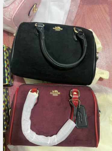 Fashion Suede Pillow Bag No Box #COA