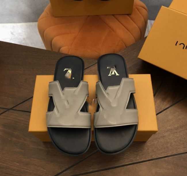 Quality Men's Slides with Box #LOV
