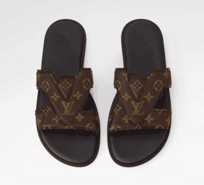 Quality Men's Slides with Box #LOV