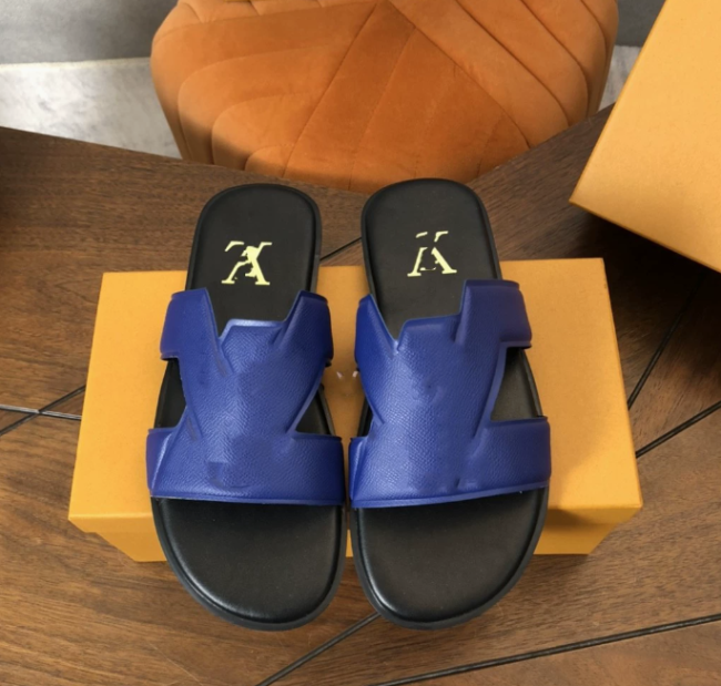 Quality Men's Slides with Box #LOV