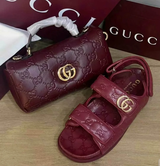 Fashion Slides with Bag Set #GUI