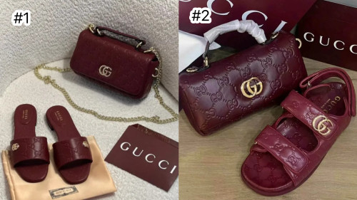 Fashion Slides with Bag Set #GUI