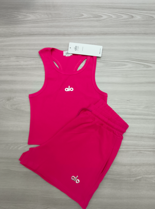 Fashion Women Alo Vest With Shorts Set