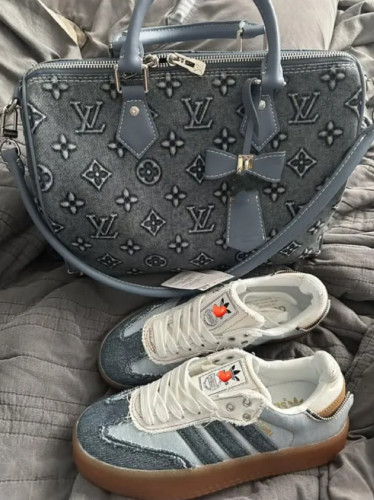 Fashion Shoes with Bag Set #LOV