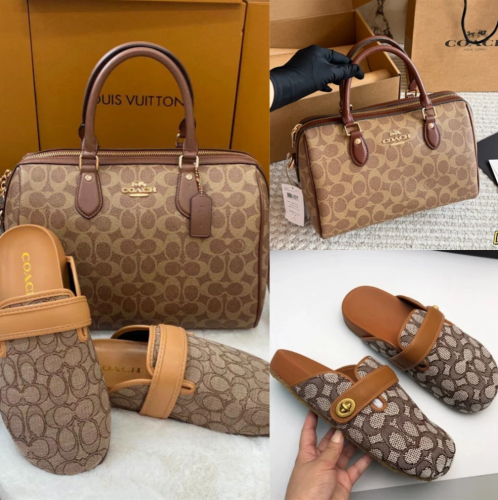 Fashion Shoes with Bag Set #COA
