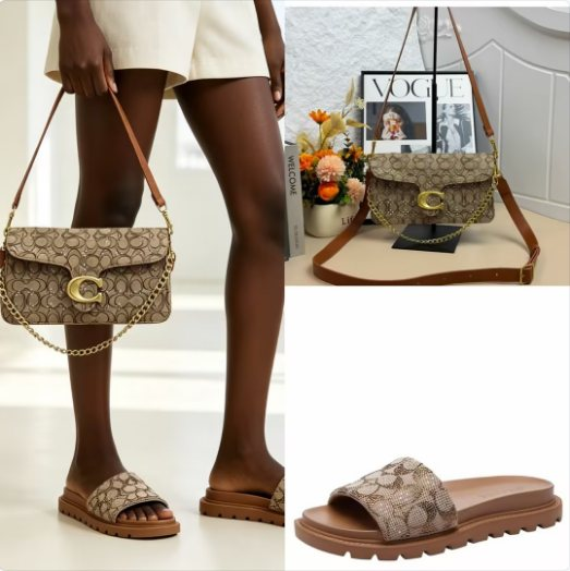 Fashion Sandal with Bag Set No Box #COA