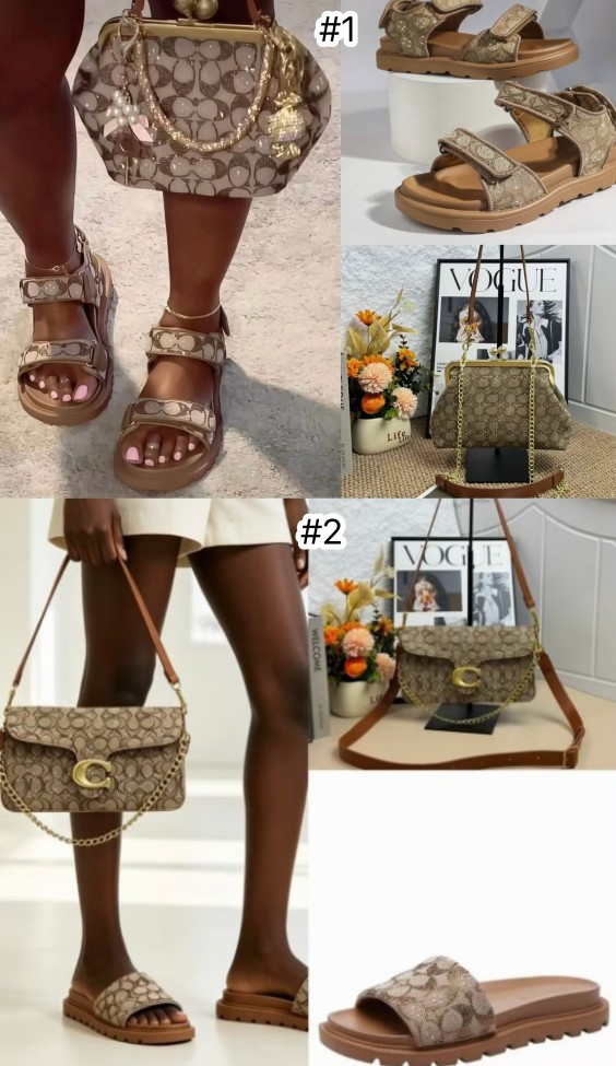 Fashion Sandal with Bag Set No Box #COA