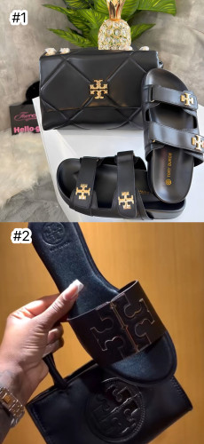 Women Fashion Slides with Bag Set Free Shipping #TB