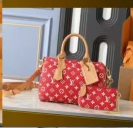 Top quality fashion real leather Handbag size:25*15*15cm #LOV