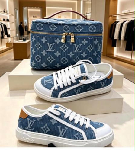 Fashion Shoes with Bag Set #LOV