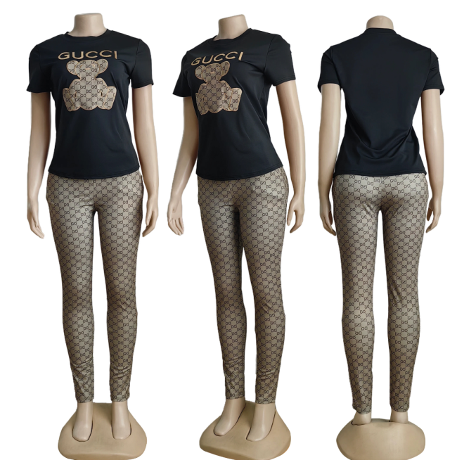 Women Fashion Shirt with Pants Set #GUI