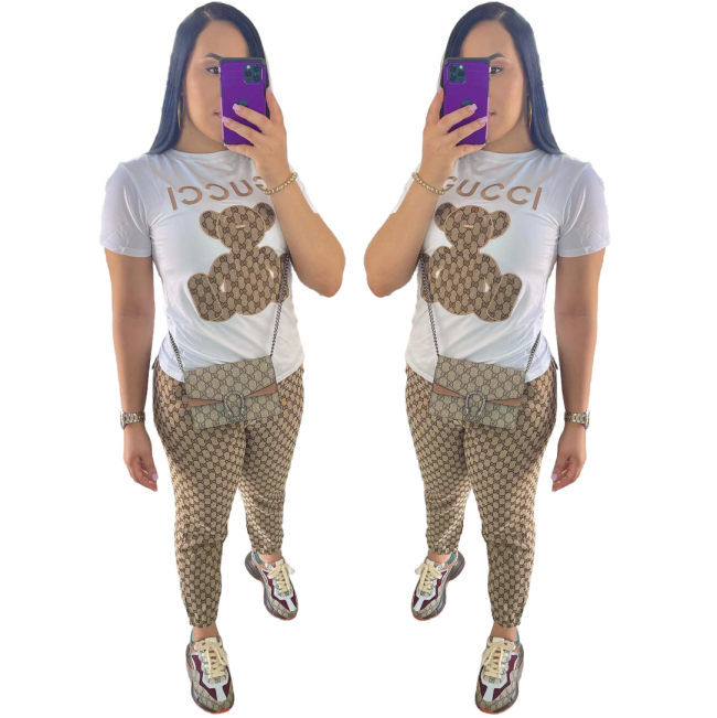 Women Fashion Shirt with Pants Set #GUI
