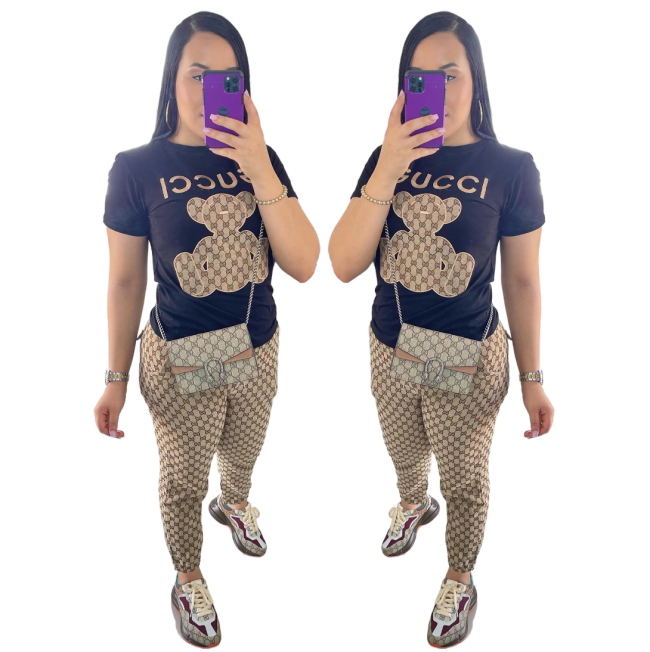 Women Fashion Shirt with Pants Set #GUI