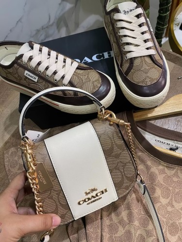 Fashion Shoes with Bag Set #COA