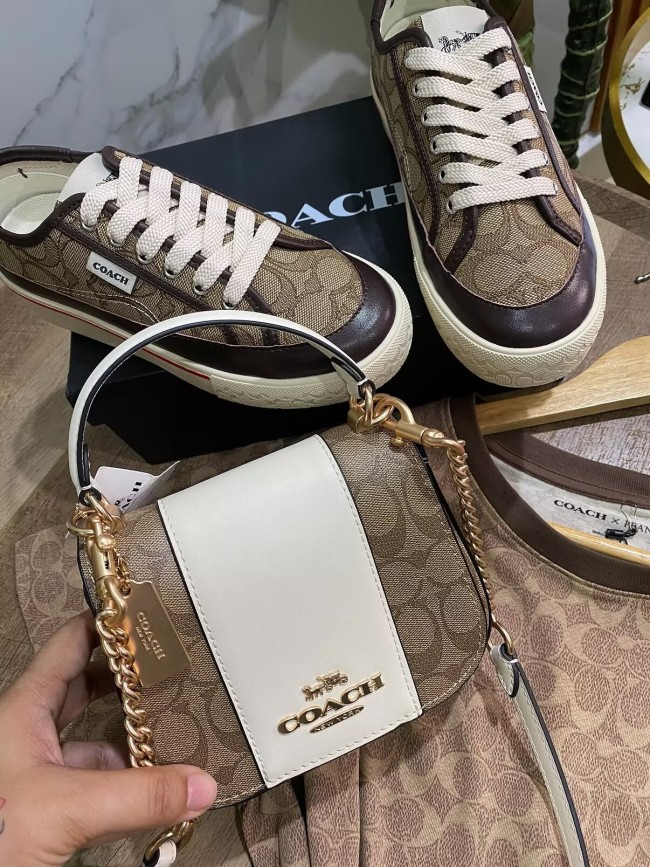 Fashion Shoes with Bag Set #COA