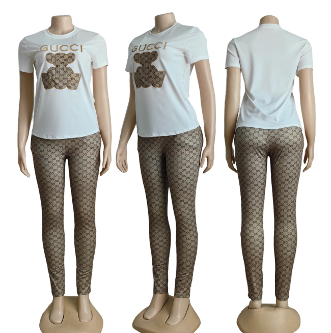 Women Fashion Shirt with Pants Set #GUI
