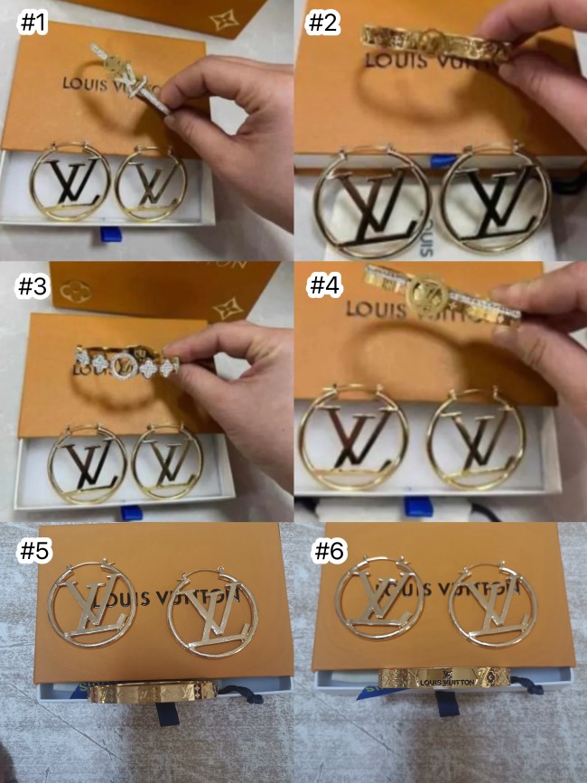 Eaarings with Bracelets Set with Box  #LOV