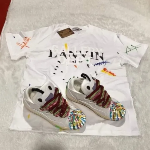 Fashion LANVIN Shoes and Shirt Set #NOO