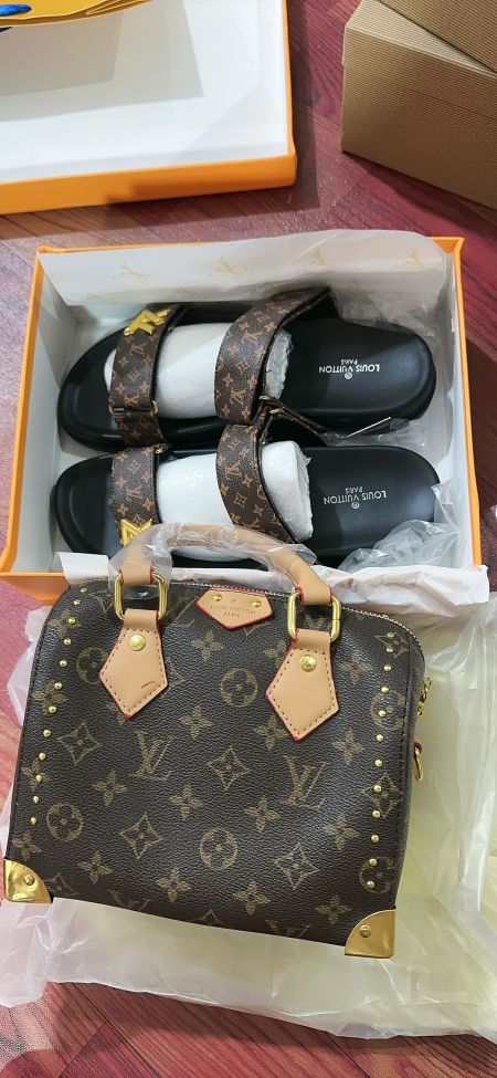 Fashion Sandals with Bag Set Free Shipping #LOV