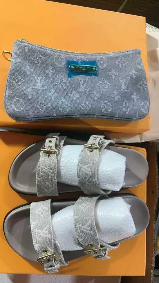Fashion Sandals with Bag Set #LOV
