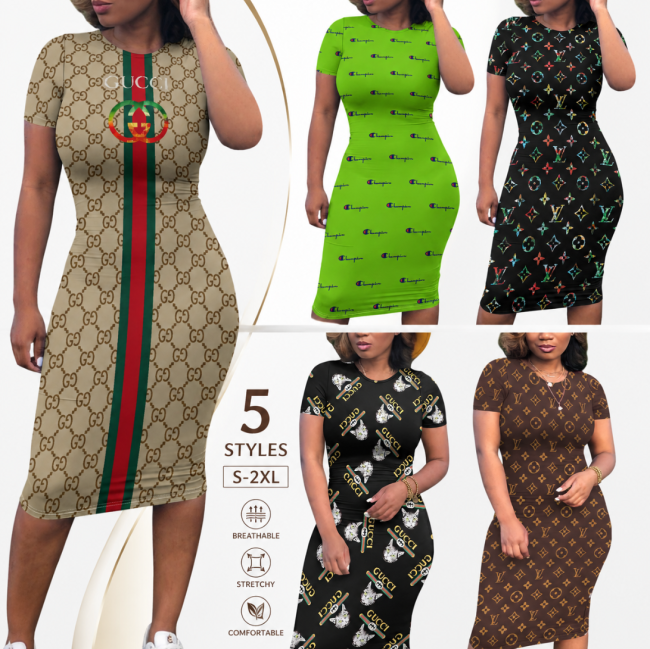Women Fashion Silky Dress #LOV