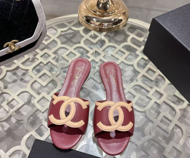 Women Fashion Slides with Box #CHN
