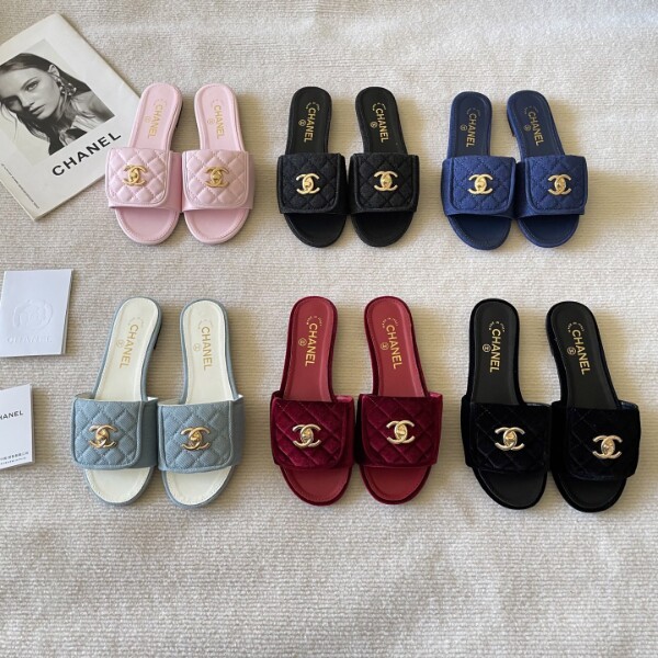 Women Fashion Slides with Box #CHN