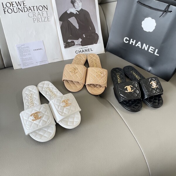 Women Fashion Slides with Box #CHN