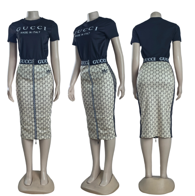 Fashion Tshirt with Skirt Set #GUI