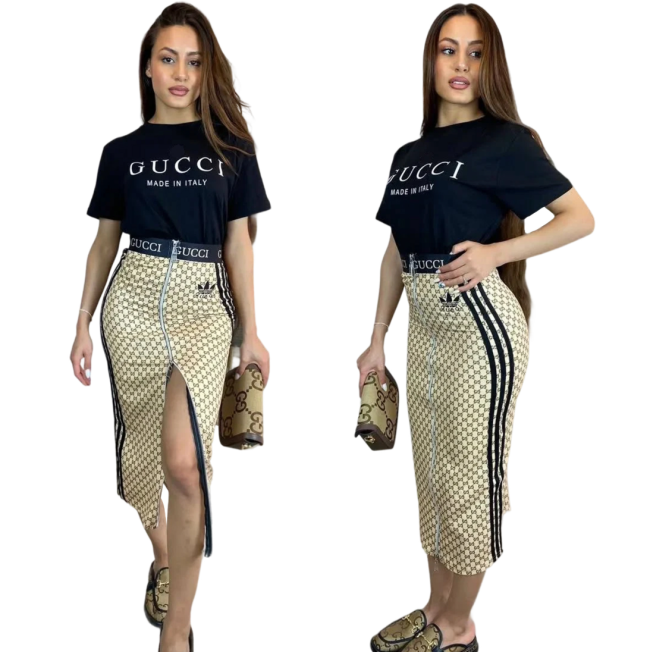 Fashion Tshirt with Skirt Set #GUI