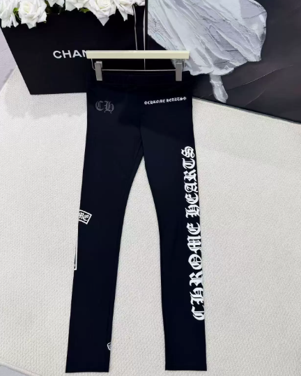  Fashion Chrome Heart Leggings #NOO